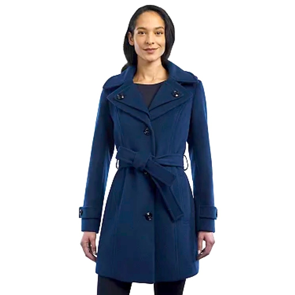 LONDON FOG WOOL TRENCH COAT